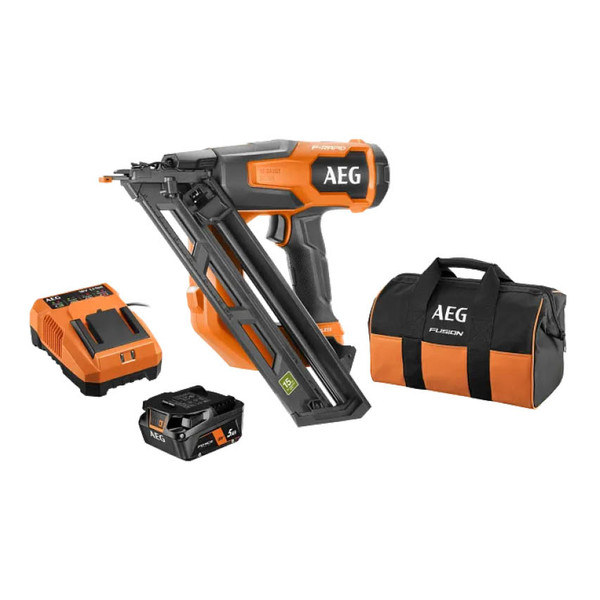 AEG DA Brad Nailer Kit 18V 15Ga 5.0ah - A18FN15DA51