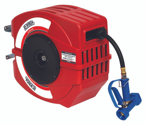 Order In - Alemlube Rewinda High Pressure Water Hose Reel 3/8 X 20M Red Cover - AR1020HPWR