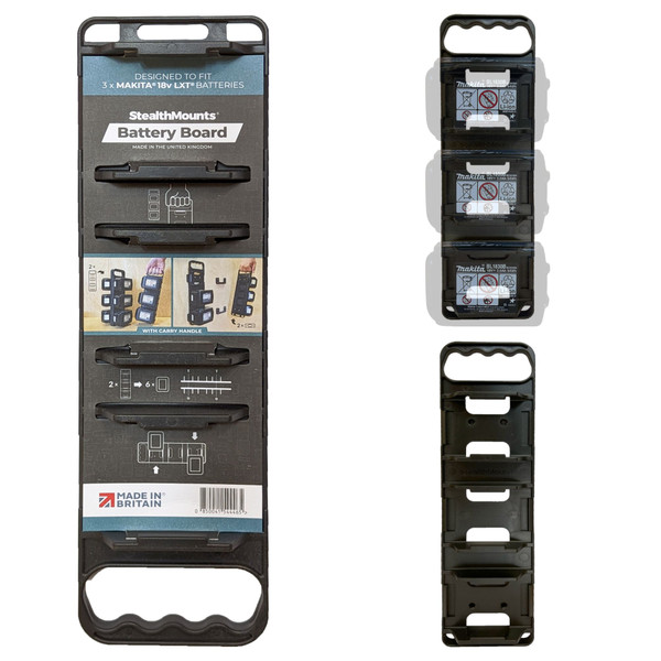 STEALTHMOUNTS Battery Board For Makita LXT With Handle - BD-MK18-H-1