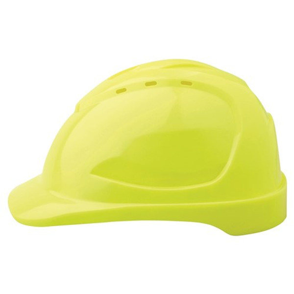 Order In - Prochoice Hardhat Vented Pushlock Harness V9 - Fluro Yellow  - HHV9-FY