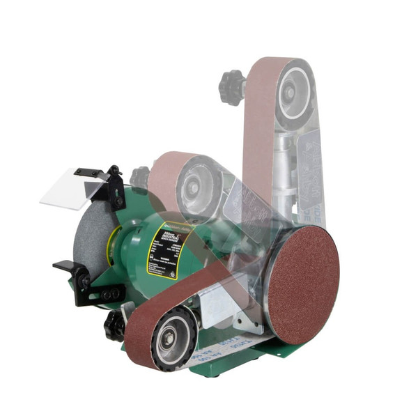 Order In - Abbott & Ashby Professional Bench Grinder 1100W 200mm (8") With AA362 Linishing Attachment - AA362W8-1100