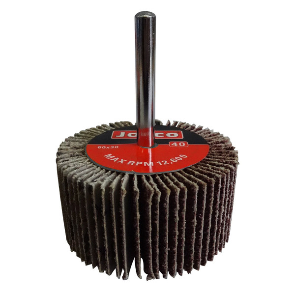 Josco Flap Wheel 60x30 40G 6 Spindle Packaged - FW6030040C