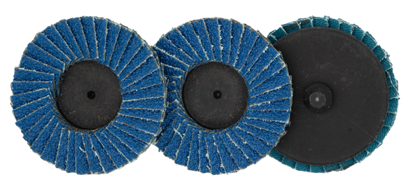 Josco Flap Disc Zirconia 50mm 60g Quick Change 3 Pk - JS2012