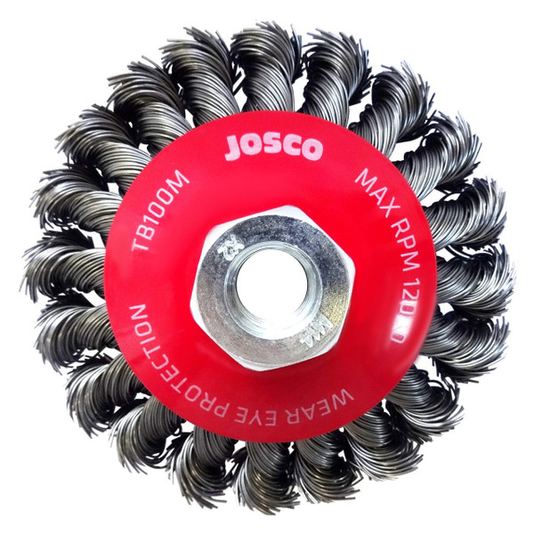 Josco Brush Wheel TK20 100x1RxMT 0.50 - JTW100M - Tool Kit Depot