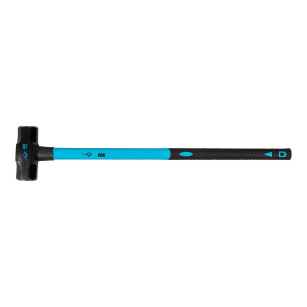 OX TOOLS Trade Fibreglass Sledge Hammer - 10lb - Hardened & Tempered Steel Head - OX-T081510