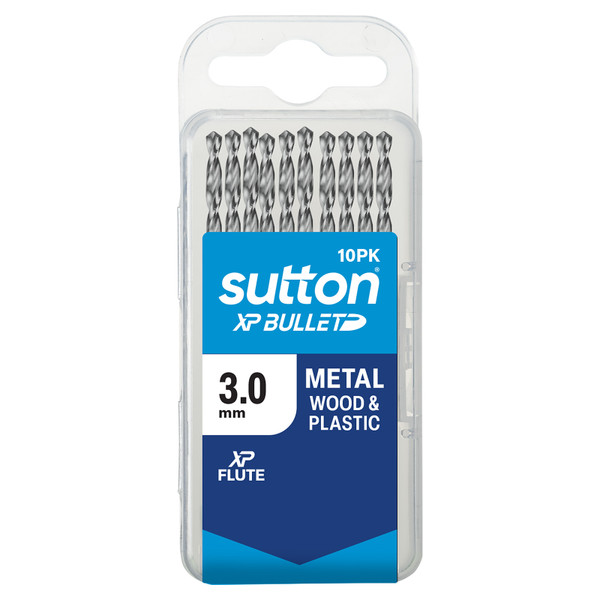 Sutton HSS XP Bullet Drill Bit Jobber 3.0mm 10 Pack - D220T0300