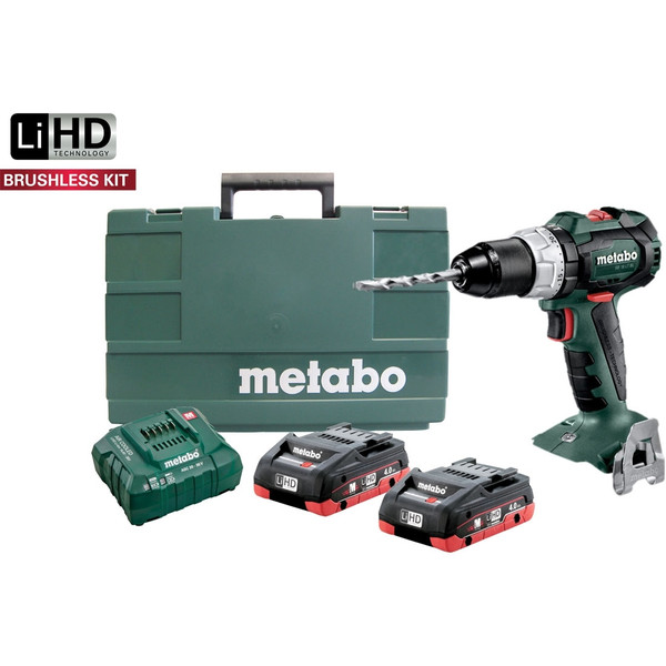 Order In - Metabo 18V Brushless Hammer Drill Kit - SB18LTBLPC4.0K