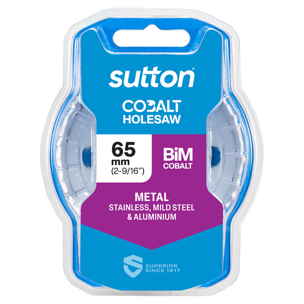 Sutton Holesaw Cobalt BiMetal 65mm 2-9/16" - H1250650