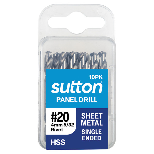 Order In - Sutton HSS Panel Drill Tupoint #20 (4.10mm) 10 Pack - D1340409
