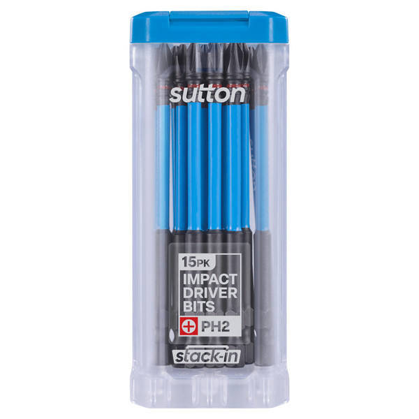 Sutton Stack-In Supatorq Screwdriver Bit Phillips Ph2 x 100mm 15 Pack - S200T15E02