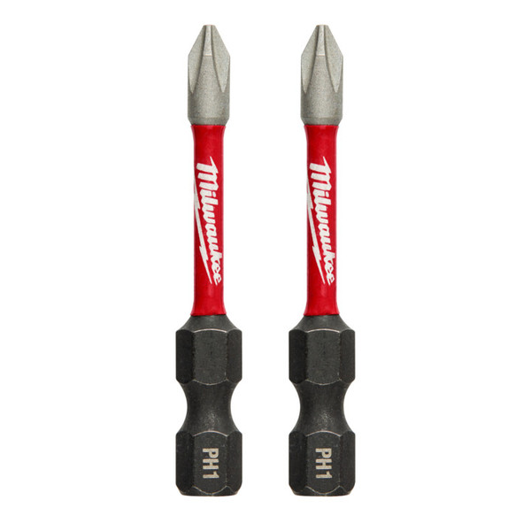 Milwaukee SHOCKWAVE™ Phillips #1 Power Bit 50mm (2") 2 Pack - 48324961
