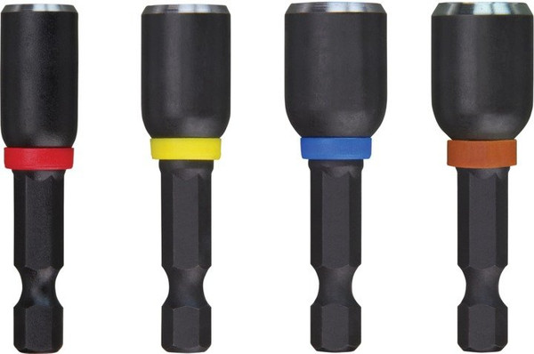 Milwaukee SHOCKWAVE™ Magnetic Nut Driver 50mm 4 Piece 1/4" 5/16" 3/8" 7/16" - 49664562