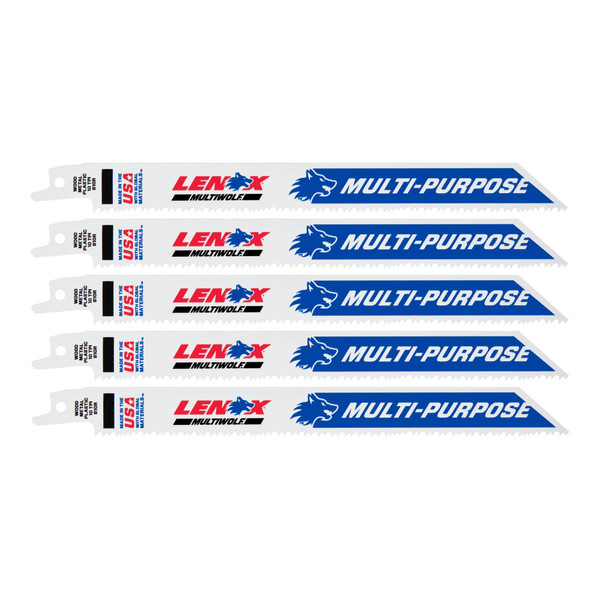 Lenox 10TPI Reciprocating Bi-Metal Saw Blade 200MM 5 Pack - 20580810R