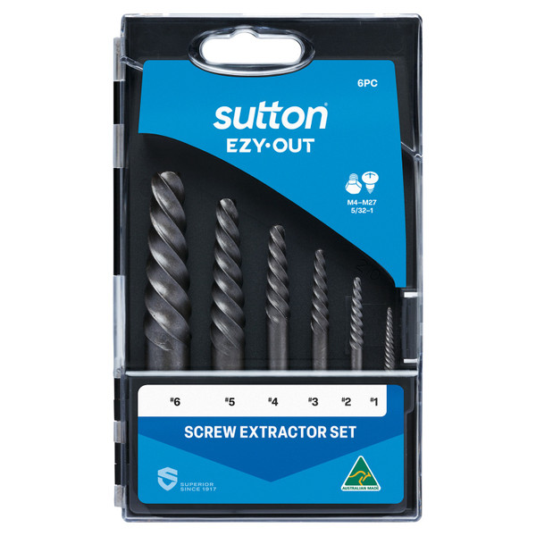Order In - Sutton Ezy-Out Screw Extractor 6 Piece set #1-#6 - M603S15A