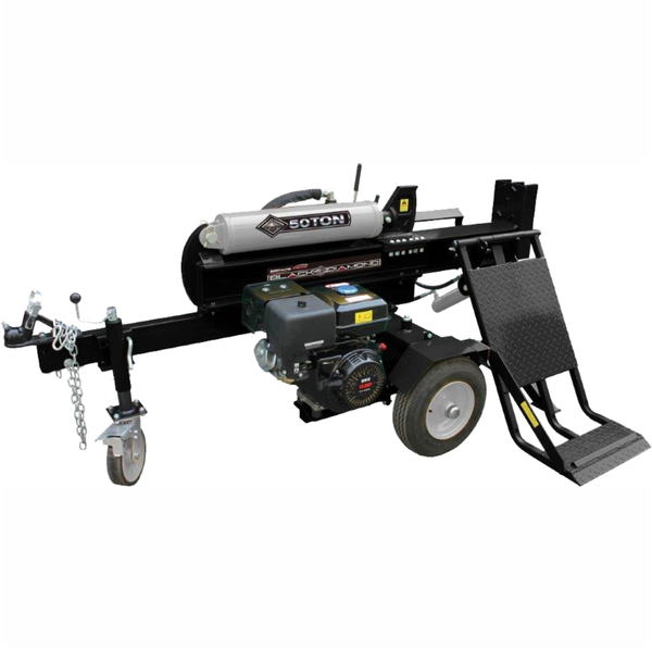 Order In - Black Diamond 50T Log Splitter – 15hp Manual Start with Hydraulic Lift Table- LS50LTBD