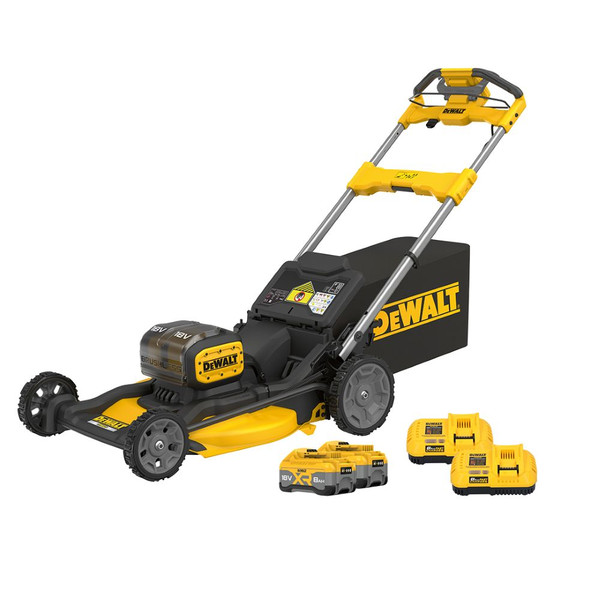 Dewalt® 2x18V XR 21” Self-Propelled Mower (8Ah Kit) (Tabless DCB1880-XJ x2 DCB118-XE)- DCMWSP156W2-XE