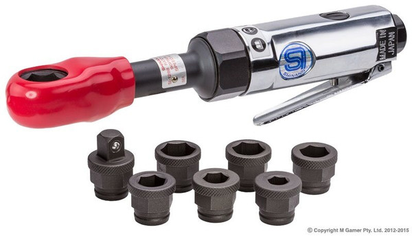 Order In - Shinano Through Ratchet With 6 Through Sockets 3/8" - SI1288S