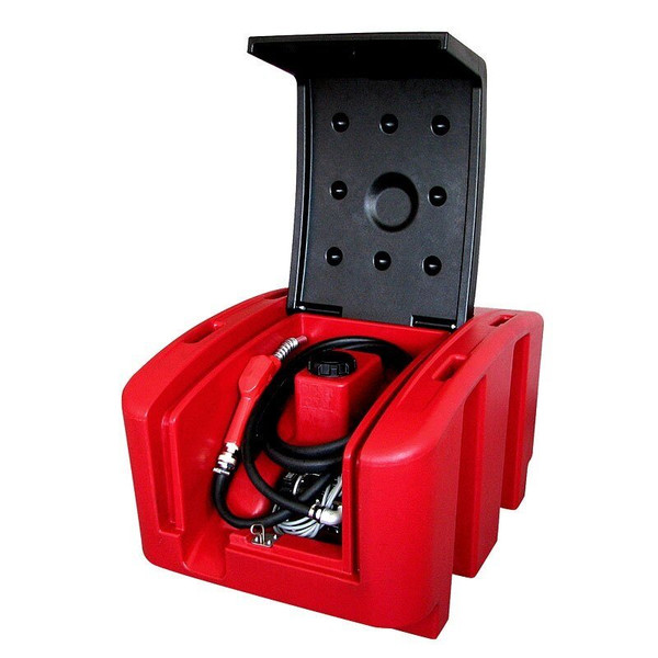 Order In - Alemlube Portable & Lockable Diesel Storage Dispensing Pump Kit Tank 200L - L20040PA