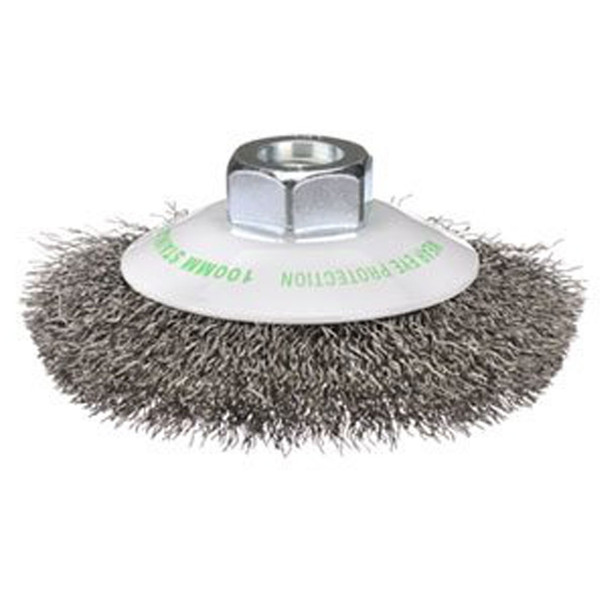 Bordo Bevel Brush Crimp Wire Stainless 100mm - 5111-100-3.3