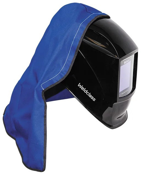 Order In -Weldclass PROMAX HS Helmet Hood Wth Self Stick Hook & Loop Blue - WC-05456