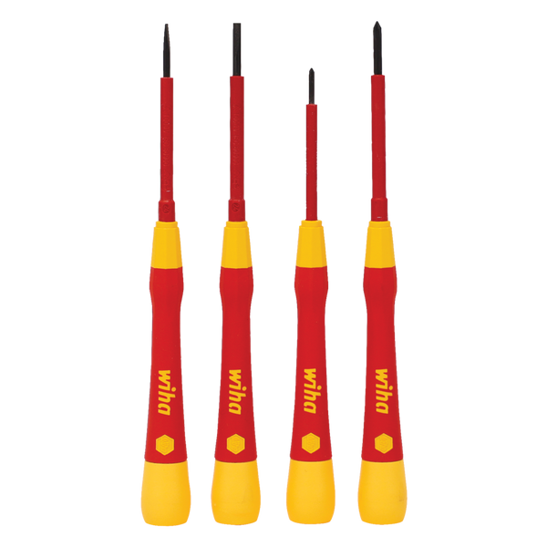 Wiha Screwdriver Set 4Pc Fine Picofinish Vde 1000V - WH-44847