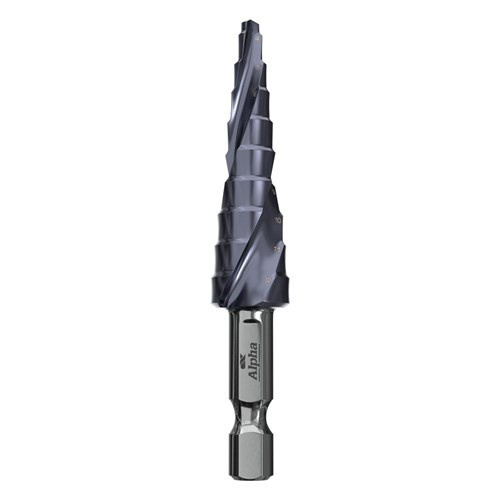 Order In - Alpha Onsite Plus Step Drill  Spiral Flute 4-12mm - 9STQRM4-12SD