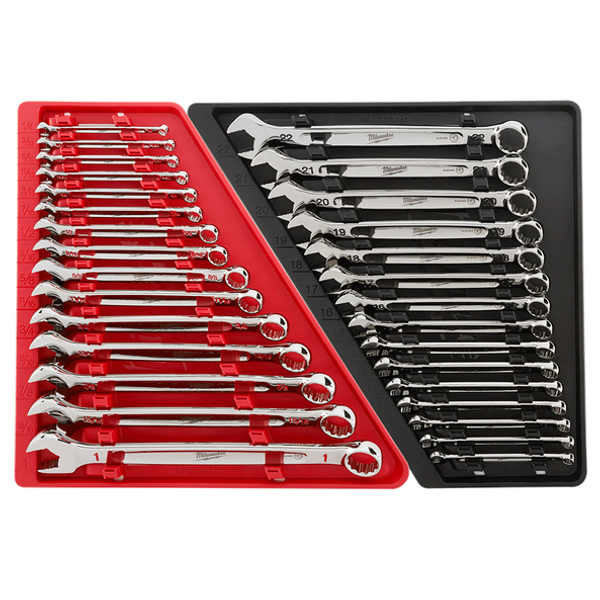 Milwaukee Combination Wrench Set Metric & SAE 30 Piece - MWRE30