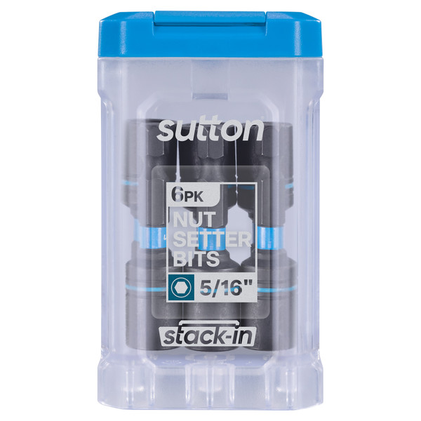 Sutton SupaTorq Magnetic Nutsetter Set 5/16" x  50mm 6 Pack Stack-In Stack Tacs - S230T06BB