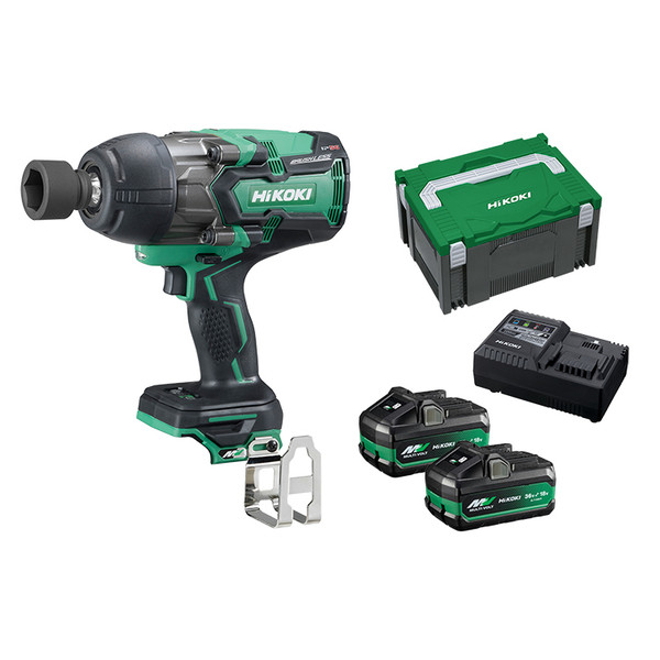 Order In - Hikoki 36V B/less 1/2 High Torque Impact Wrench Kit - WR36DB(HRZ)