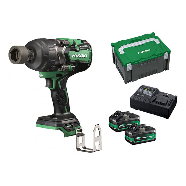 Order In - Hikoki 36V Brushless 12.7mm (1/2) Impact Wrench Kit - WR36DG(HRZ)
