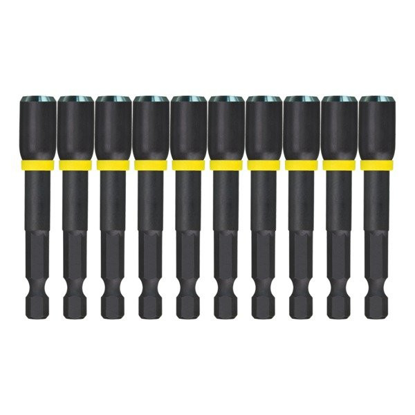 Order In - Milwaukee SHOCKWAVE™ Power Bit Magnetic Nutdriver 5/16"x 65 MM 2-1/2 10 Piece - 49664733A