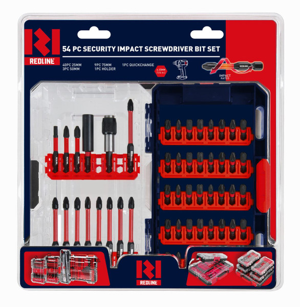 Order In - Redline Impact Screwdriver Bit Set 54 Piece - RL455954