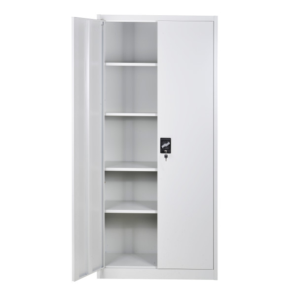 Order In - Millers Falls Metal Storage Cabinet 4 Shelf - WHSC1800