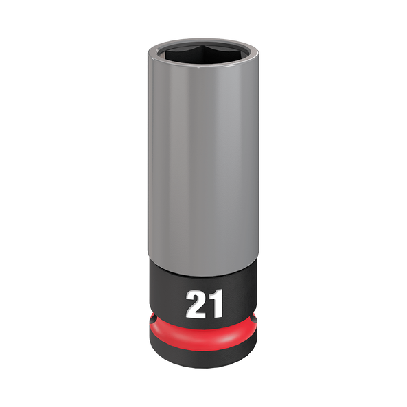 Milwaukee Shockwave Lug Nut Socket 21 MM 1/2" Drive - 49667806