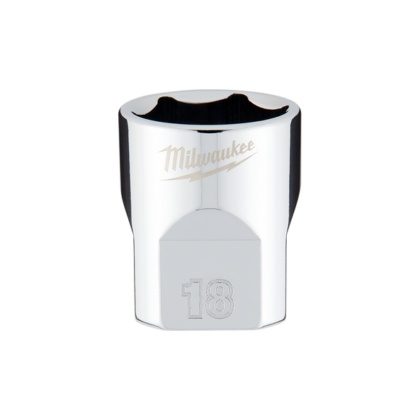 Order In - Milwaukee Socket Metric Standard 18 MM 3/8" Drive - 45349088