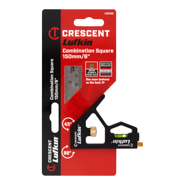Crescent Aluminium Combination Square 150 MM - LCS150