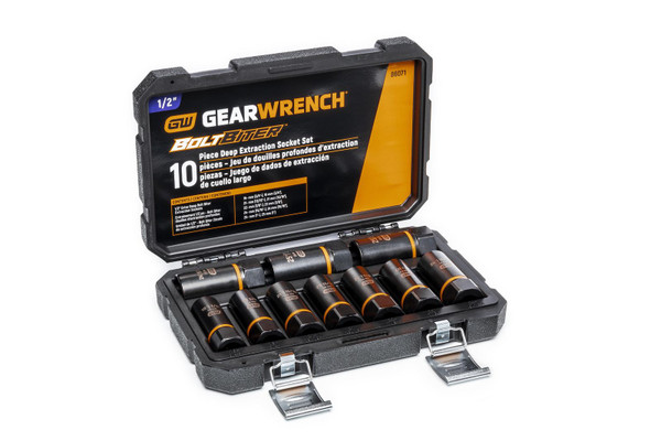 Order In - Gearwrench Bolt Biter™ Deep Extraction Socket Set 1/2" Drive 10 Piece - 86071