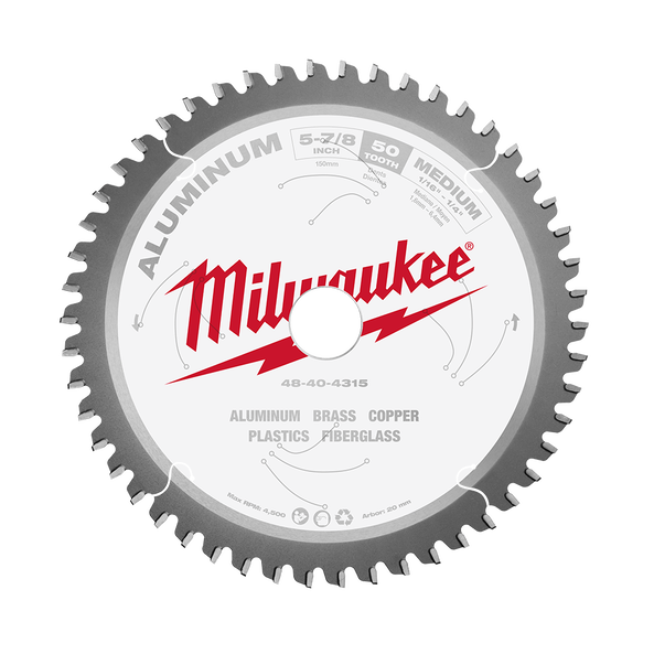 Order In - Milwaukee Aluminium Circular Saw Blade 50T 150 MM 5-7/8" - 48404315