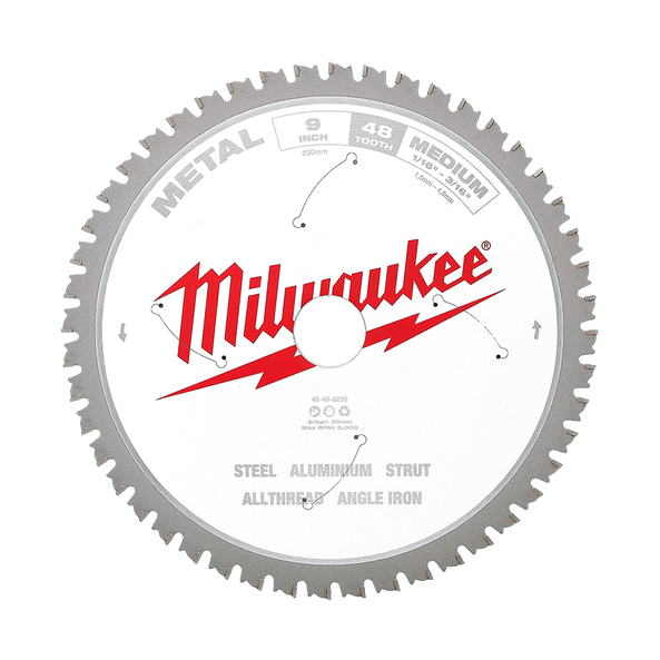 Order In - Milwaukee Metal Circular Saw Blade 48T 230 MM 9" - 48408255