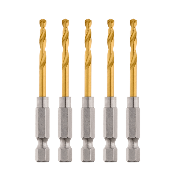Order In - Milwaukee SHOCKWAVE™ Red Helix Titanium Drill Bit 3.2mm 5 Pack - 48894906