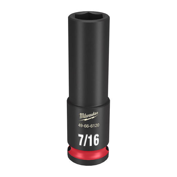 Order In - Milwaukee SHOCKWAVE™ Deep 6 Point Impact Socket 7/16" 3/8" Drive - 49666120