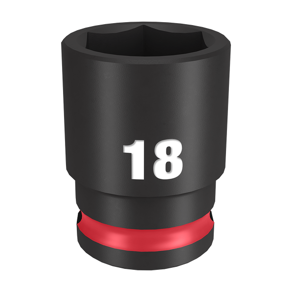 Order In - Milwaukee SHOCKWAVE™ Standard 6 Point Impact Socket 18 MM 3/8" Drive" Drive - 49666142