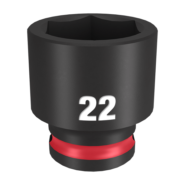 Order In - Milwaukee SHOCKWAVE™ Standard 6 Point Impact Socket 22 MM 3/8" Drive" Drive - 49666145