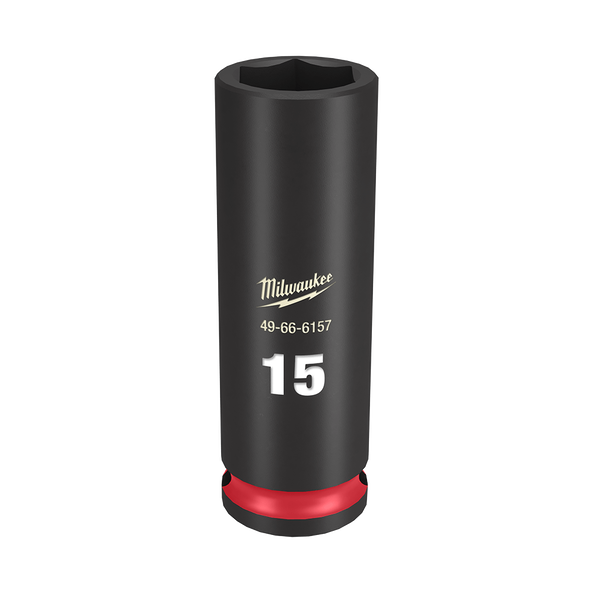 Order In - Milwaukee SHOCKWAVE™ Deep 6 Point Impact Socket 15 MM 3/8" Drive - 49666157
