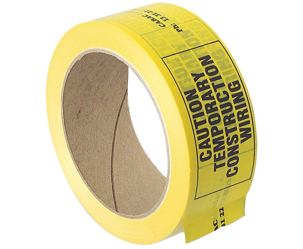 Cabac Construction Warning Tape Yellow - CCW38