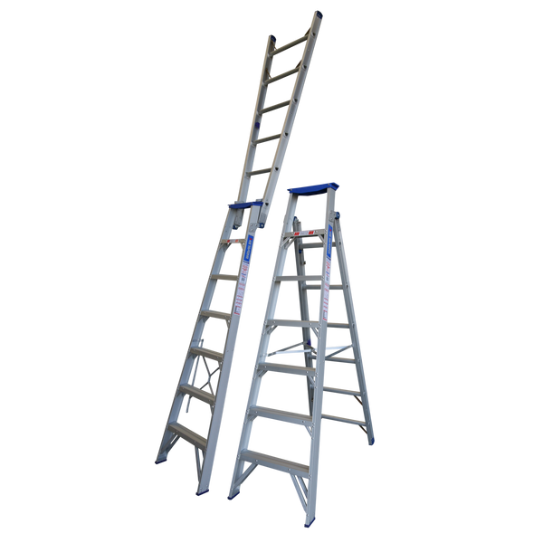 Order In - INDALEX AL Pro Dual Purpose Step Ladder 2.1M-3.8M - PRODP7
