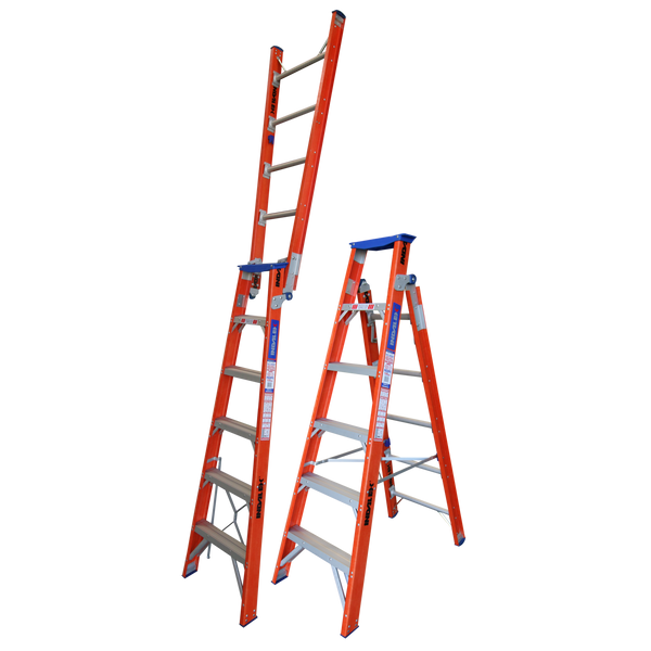 Order In - INDALEX FG Pro Dual Purpose Ladder 1.8M-3.2M - PRODPF6