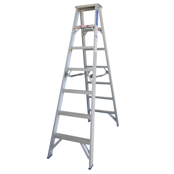 Order In - INDALEX AL 180KG Pro Double Sided Step Ladder 2.1M - PROS7D