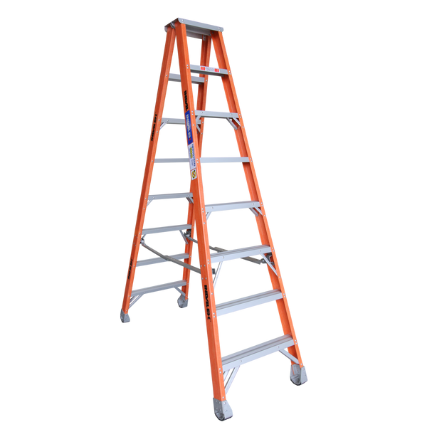 Order In - INDALEX FG 180KG Pro Double Sided Step Ladder 2.4M - PROSF8D