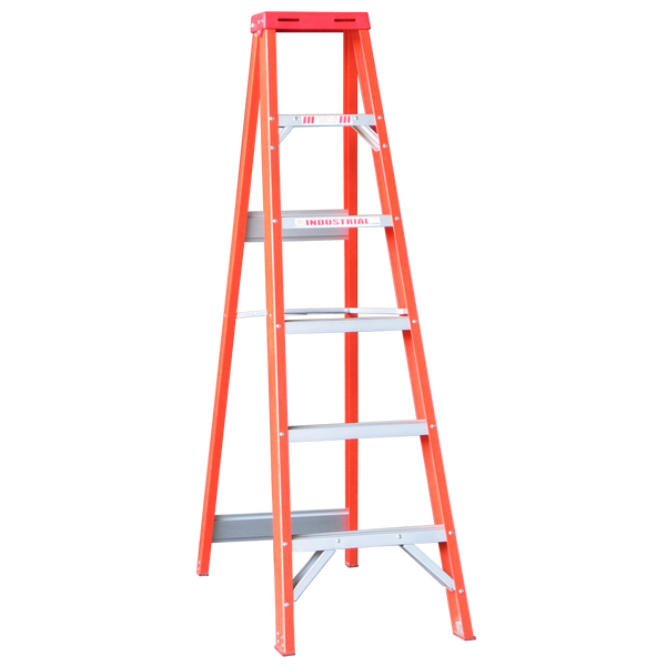 Order In - INDALEX FG 135KG Single Sided Step Ladder 1.8M - TRDSF6